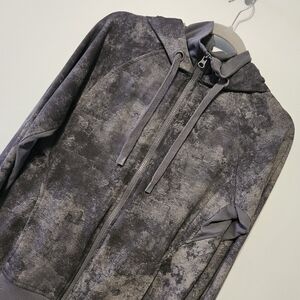 Danskin Charcoal Space Dye Hooded Jacket